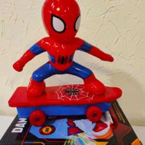 Spider Man on the skateboard